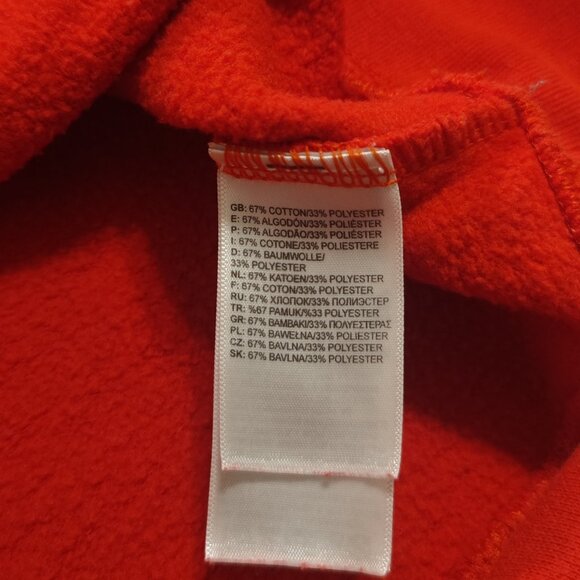 THE NORTH FACE Men’s Fleece Pullover Hoodie Sweatshirt Small Red Heavyweight - Picture 6 of 7